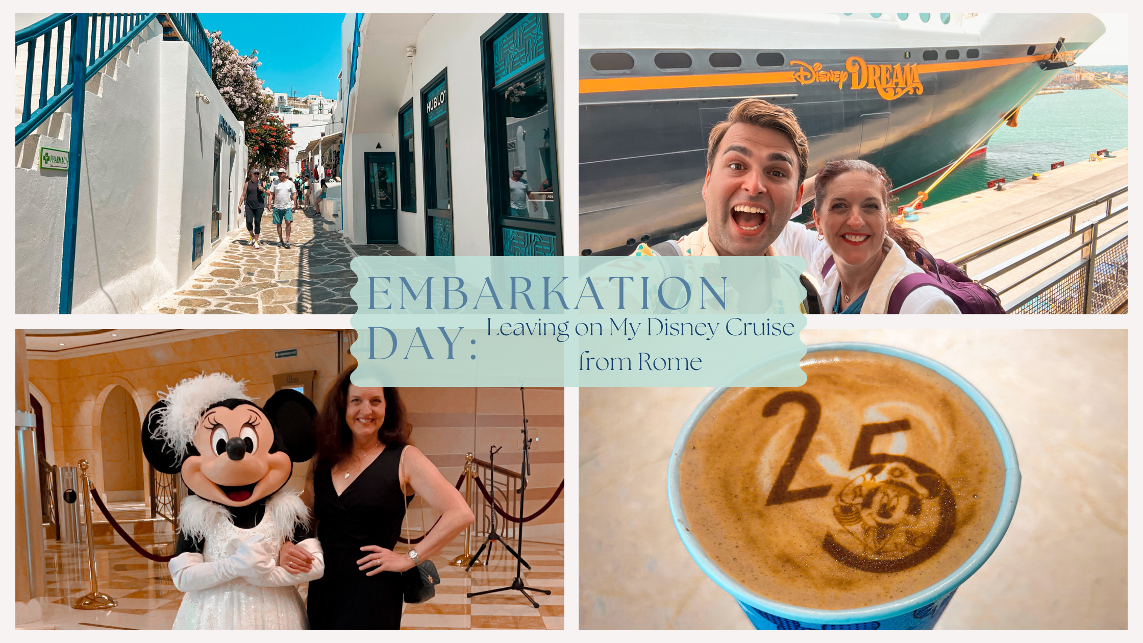 Embarkation Day: Leaving on My Disney Cruise From Rome