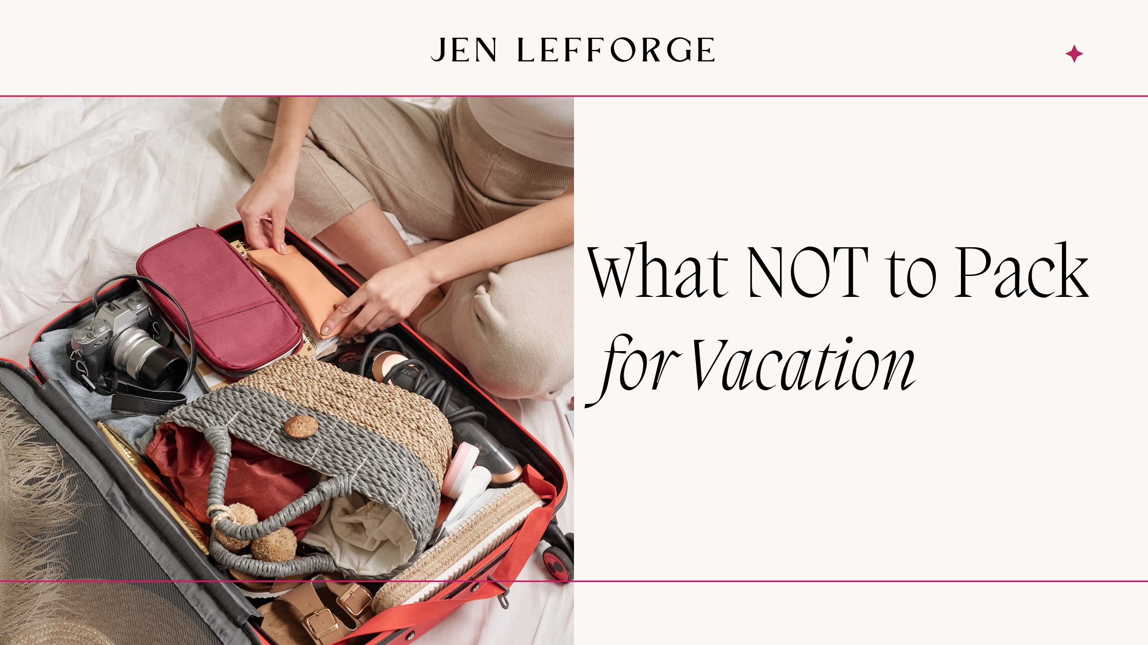 Things I Never Pack for Vacation