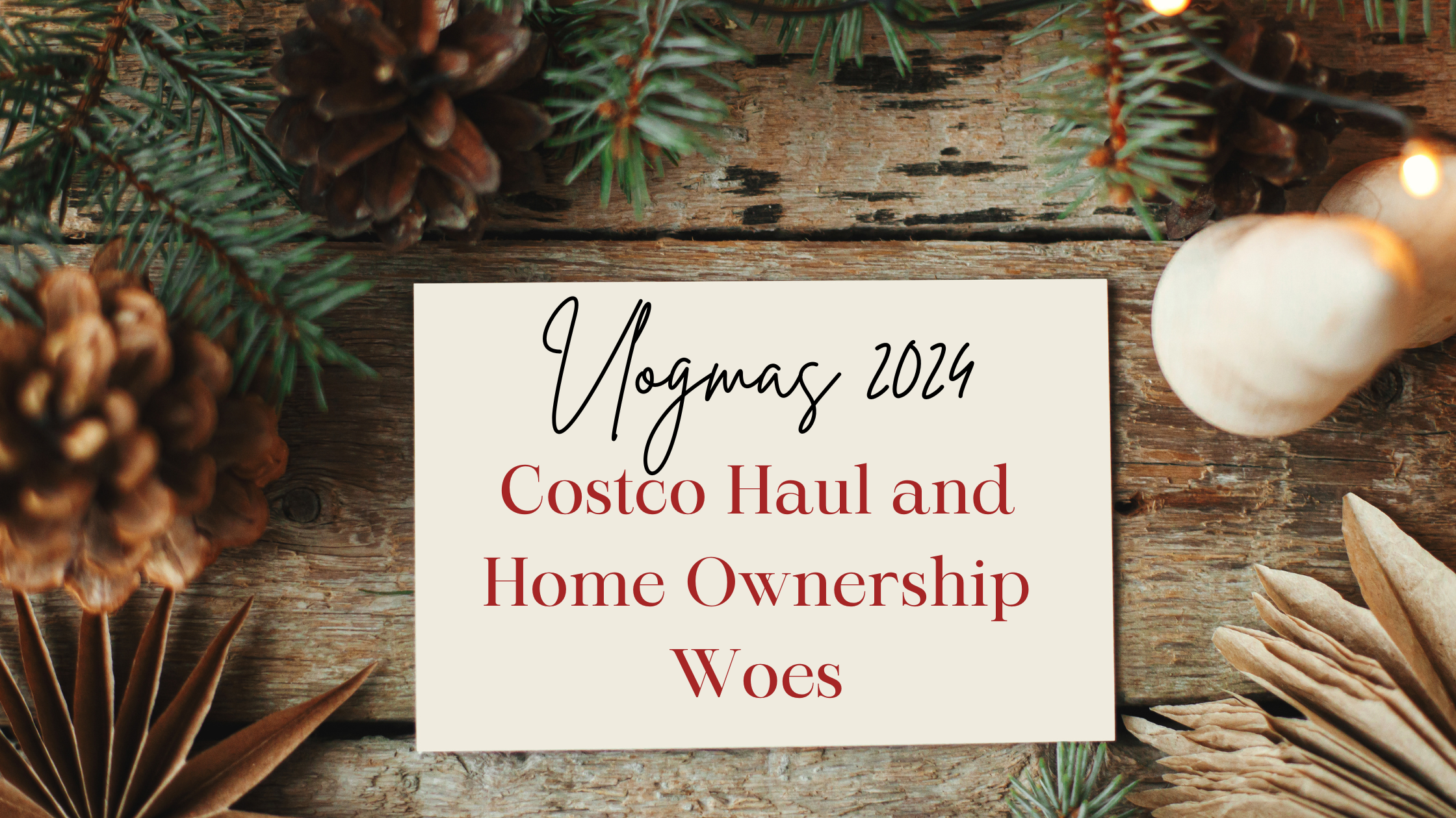 Vlogmas Day 2: Costco Haul and Home Ownership Woes