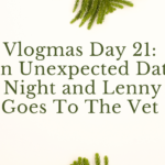 Vlogmas Day 21: An Unexpected Date Night and Lenny Goes To The Vet